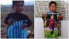 Il piccolo Murtaza - foto da Twitter @messi10stats