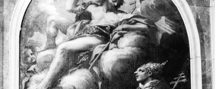 tela di Lorenzo Berrettini dedicata a Celestino V