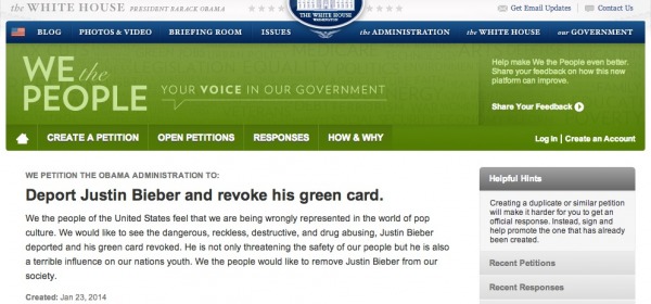 Deport Justin Bieber and revoke his green card