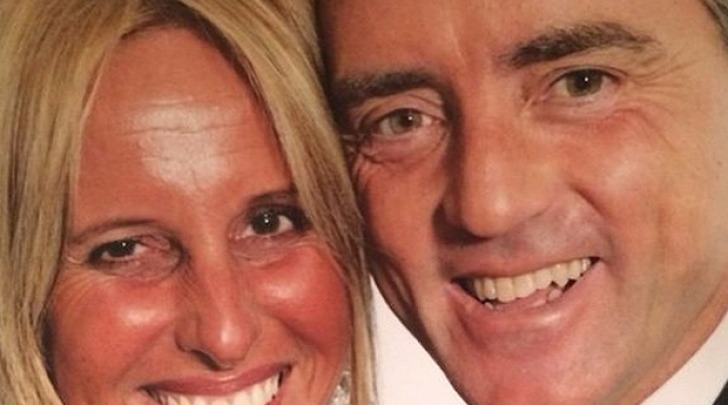 Federica Morelli e  Roberto Mancini da facebook