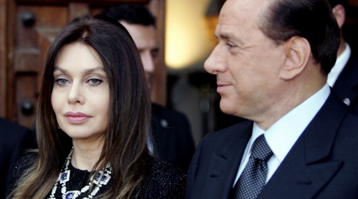 Silvio Berlusconi e l'ex moglie Veronica Lario