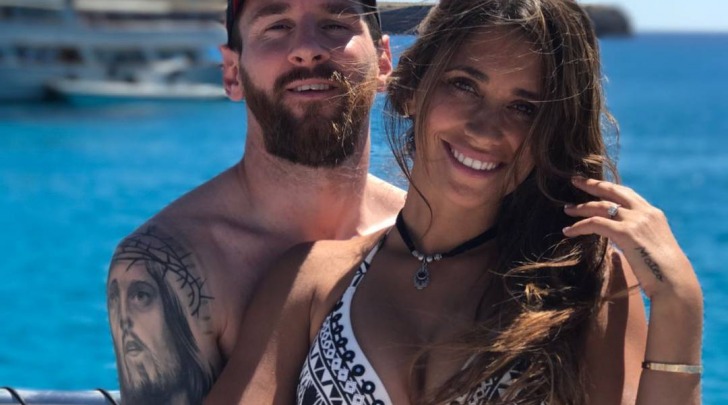 Leo Messi ed Antonella Roccuzzo - foto da instagram